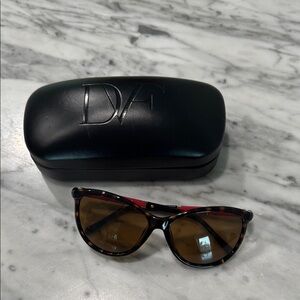 Diane Von Furstenberg Brown Sunglasses